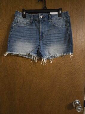 Zenana Distressed Denim Shorts